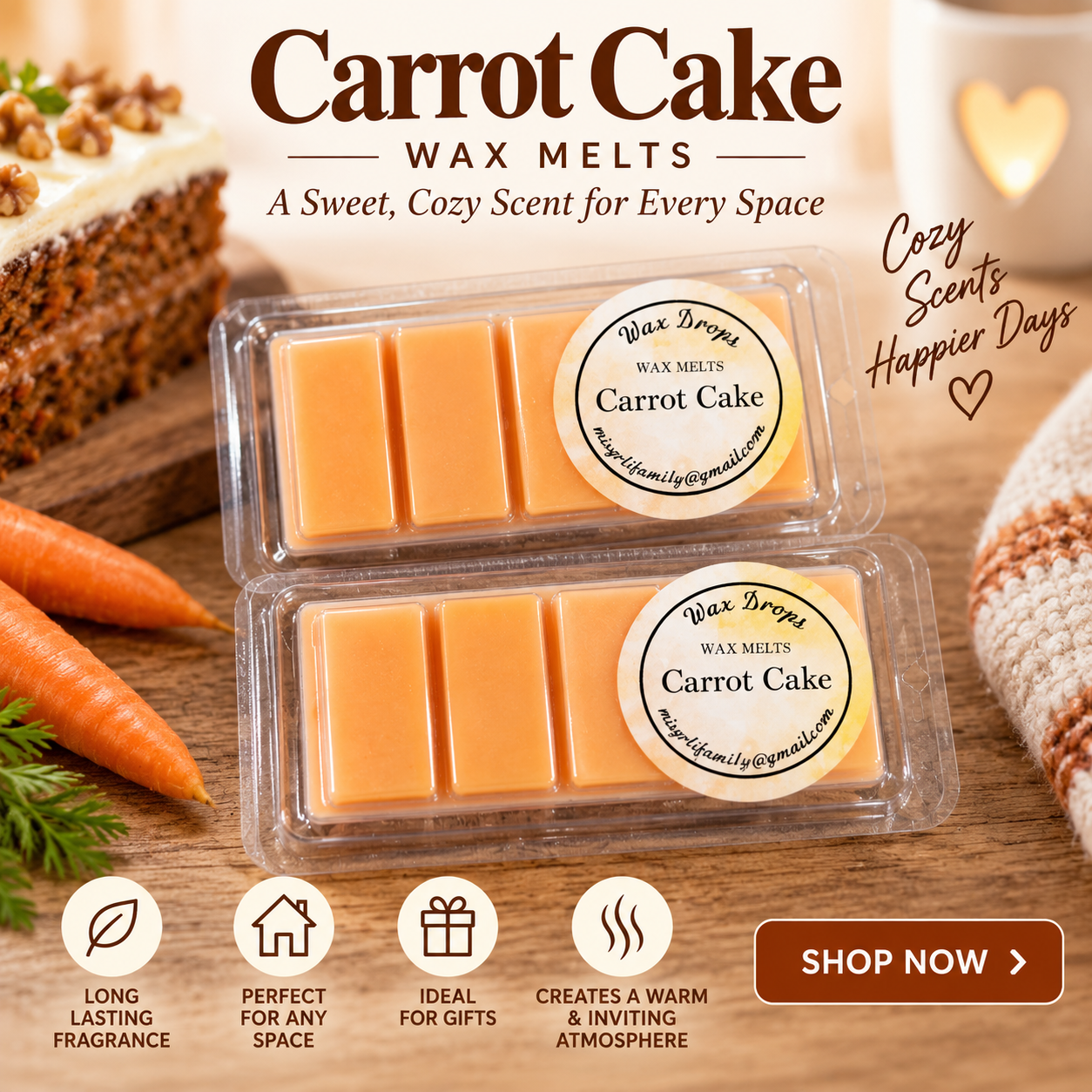 Carrot Cake Wax Melts