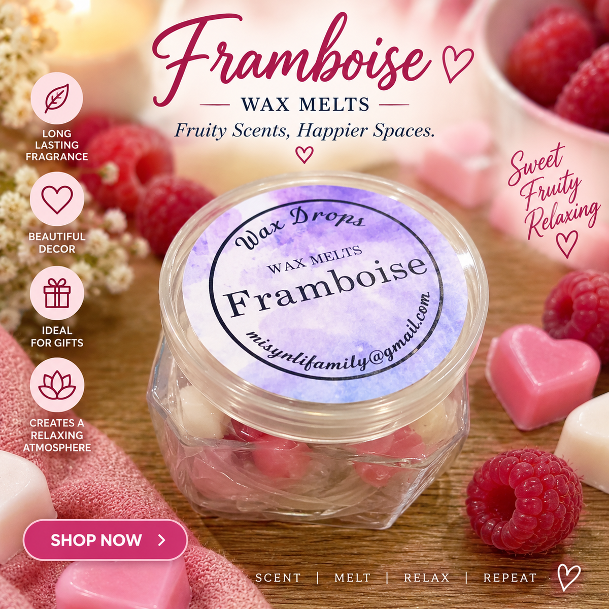Wax Melts: Framboise