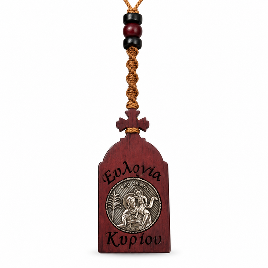 Hanging blessings for the car.
