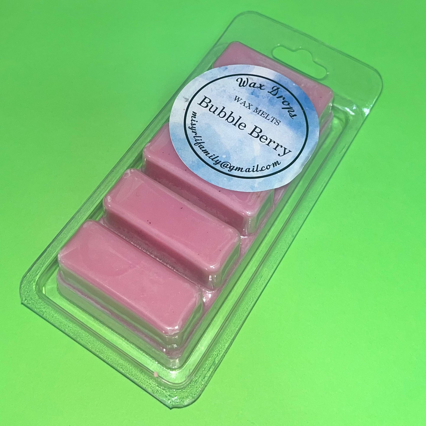 Handmade Wax Melts: Bubble Berry