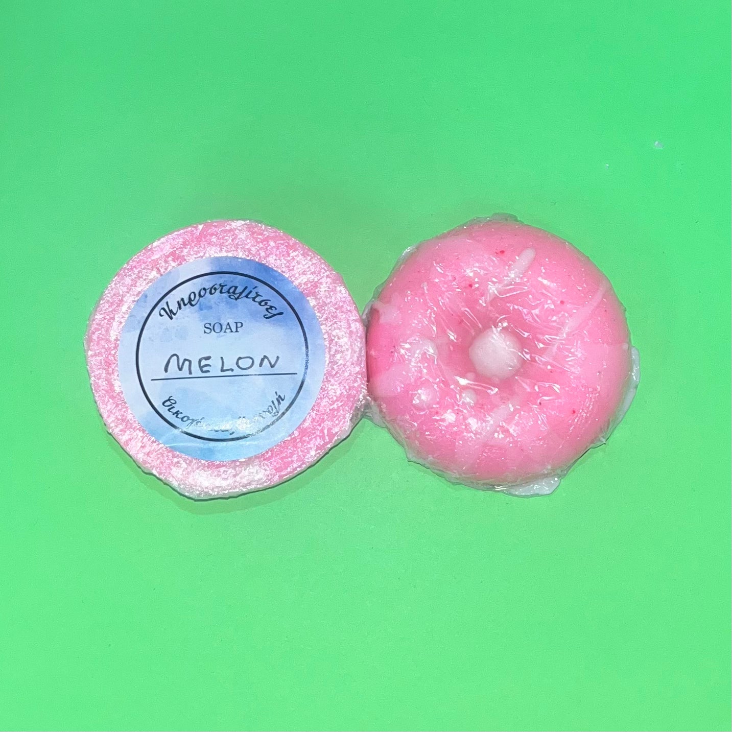 Scented Glycerin Soap (donut style): Melon.