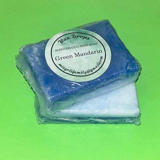 Handmade Scented Glycerin Soap: Green mandarin.